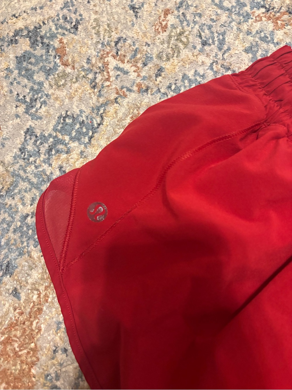 lululemon athletica Women’s Scarlet Red Athletic Shorts - Picture 3 of 3